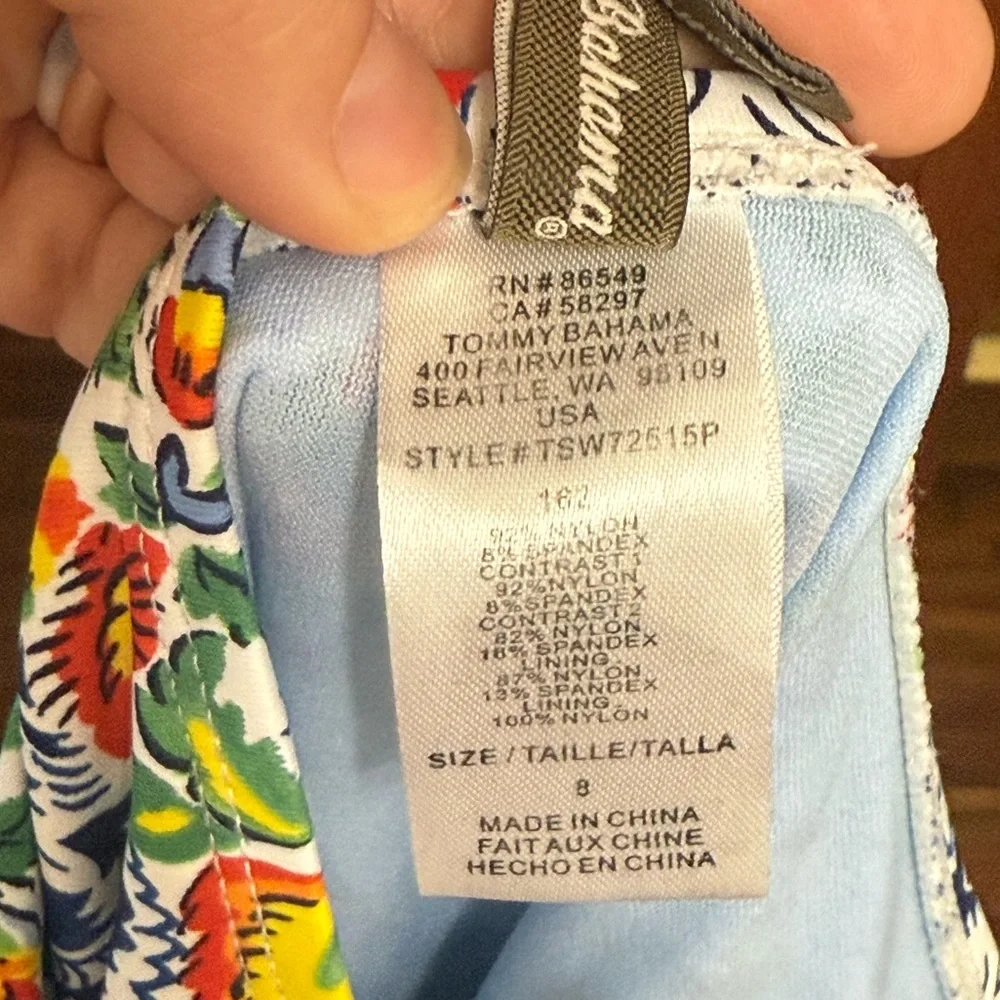 Tommy Bahama Floral Halter One-Piece Swimsuit - Picture 8 of 8